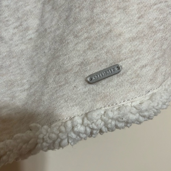 Hollister Sherpa Lined Open Front Cardigan Sz Small - Picture 2 of 6
